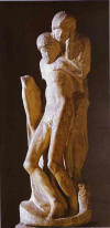 65- Pieta Rondanini, unfinished. 1564. Marble. Castello Sforzesco, Milan, Italy