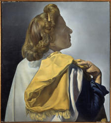 Çarmıha gerilmeyi seyreden Gala 1934 Tuval üzerine yağlıboya, 31,3 x 27,7 cm Gala-Salvador Dali Vakfı